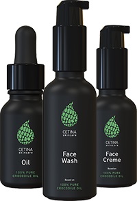 Billede af det ulovlige produkt: Cetina Skincare Oil, Face Wash, Face Creme