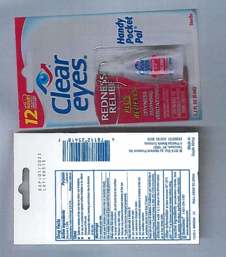 Billede af det ulovlige produkt: ClearEyes Rednes Relief