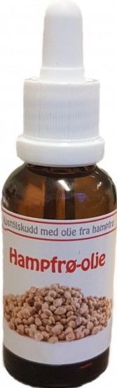 Billede af det ulovlige produkt: Hampfrø Olie